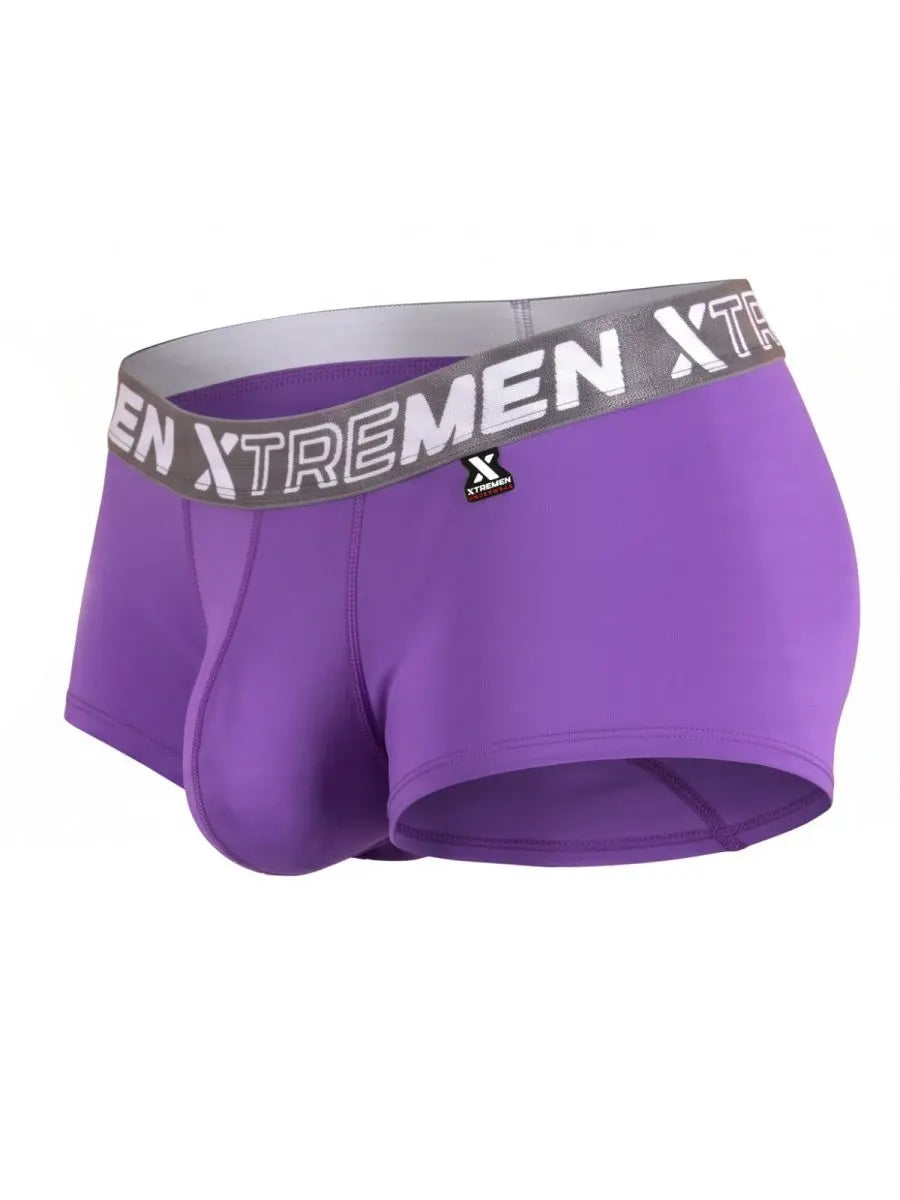 Xtremen 91274 남성용 마이크로파이버 트렁크 드로즈, 데일리 서포트용, 보라색