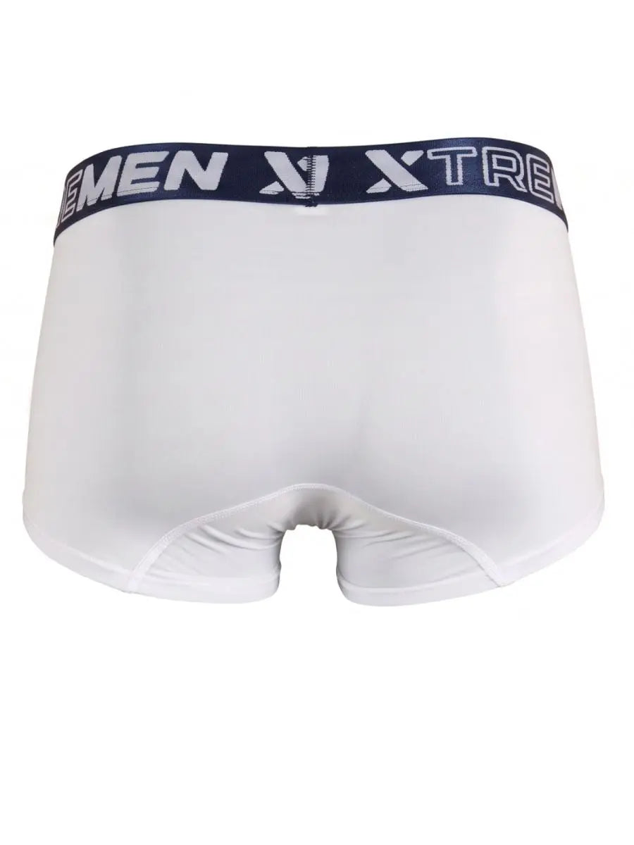 Xtremen 91274 メンズ下着 マイクロファイバー トランクス 日常使い サポートカラー ホワイト