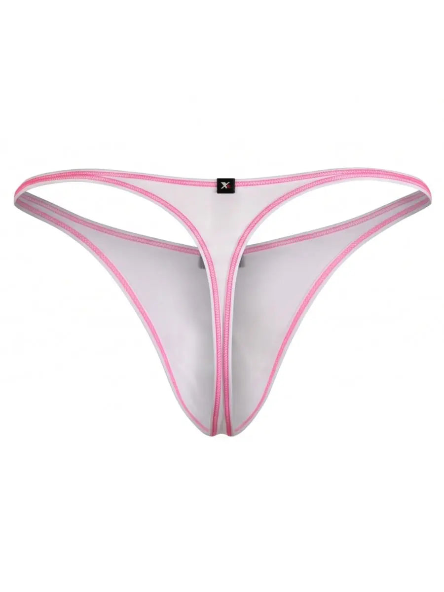 Xtremen 91275 남성용 언더웨어 슬릭 마이크로파이버 티팬티 화이트