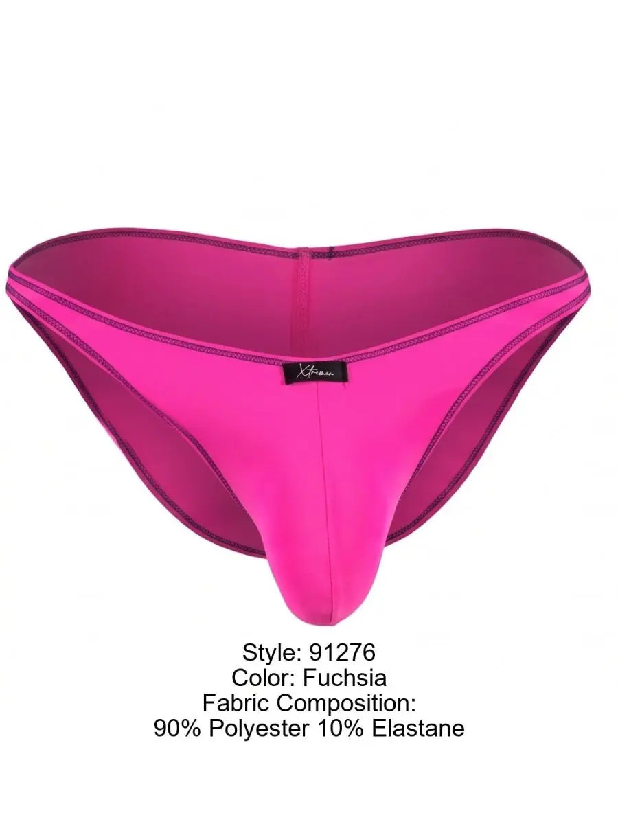 Xtremen 91276 남성용 언더웨어 슬릭 마이크로파이버 비키니 색상 푸크시아