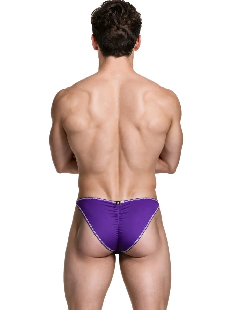 Xtremen 91276 Men's Underwear Sleek Microfiber Bikini Color Purple