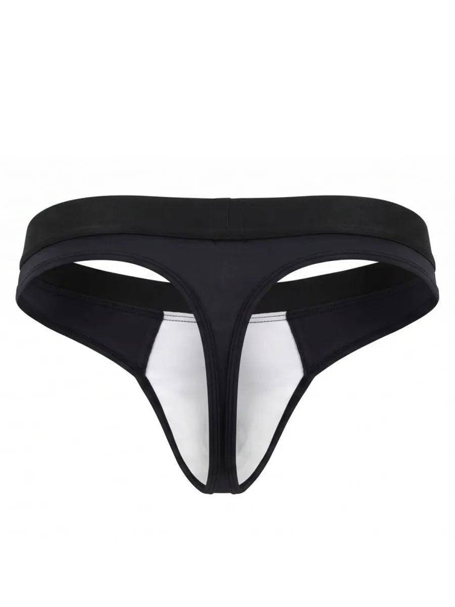 Xtremen 91281 Men's Underwear Sleek Microfiber Thongs Color Black