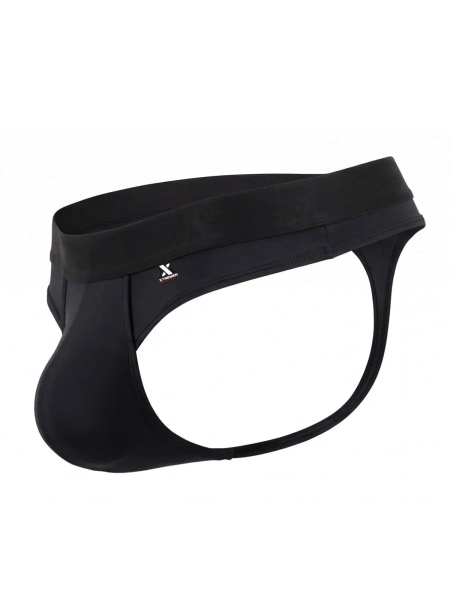 Xtremen 91281 Men's Underwear Sleek Microfiber Thongs Color Black