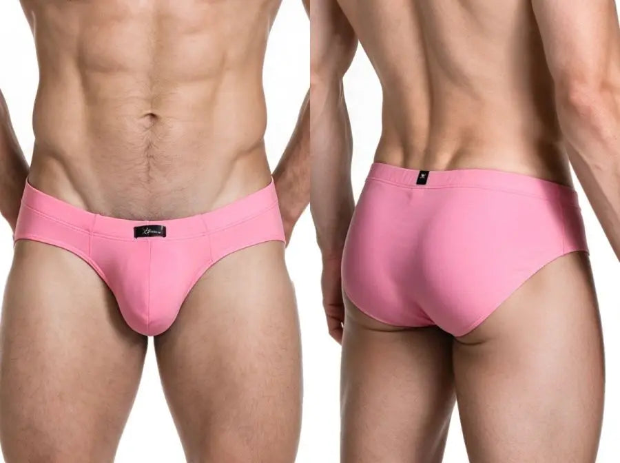 Xtremen 91286 Men's Underwear Sleek Microfiber Briefs Color Pink
