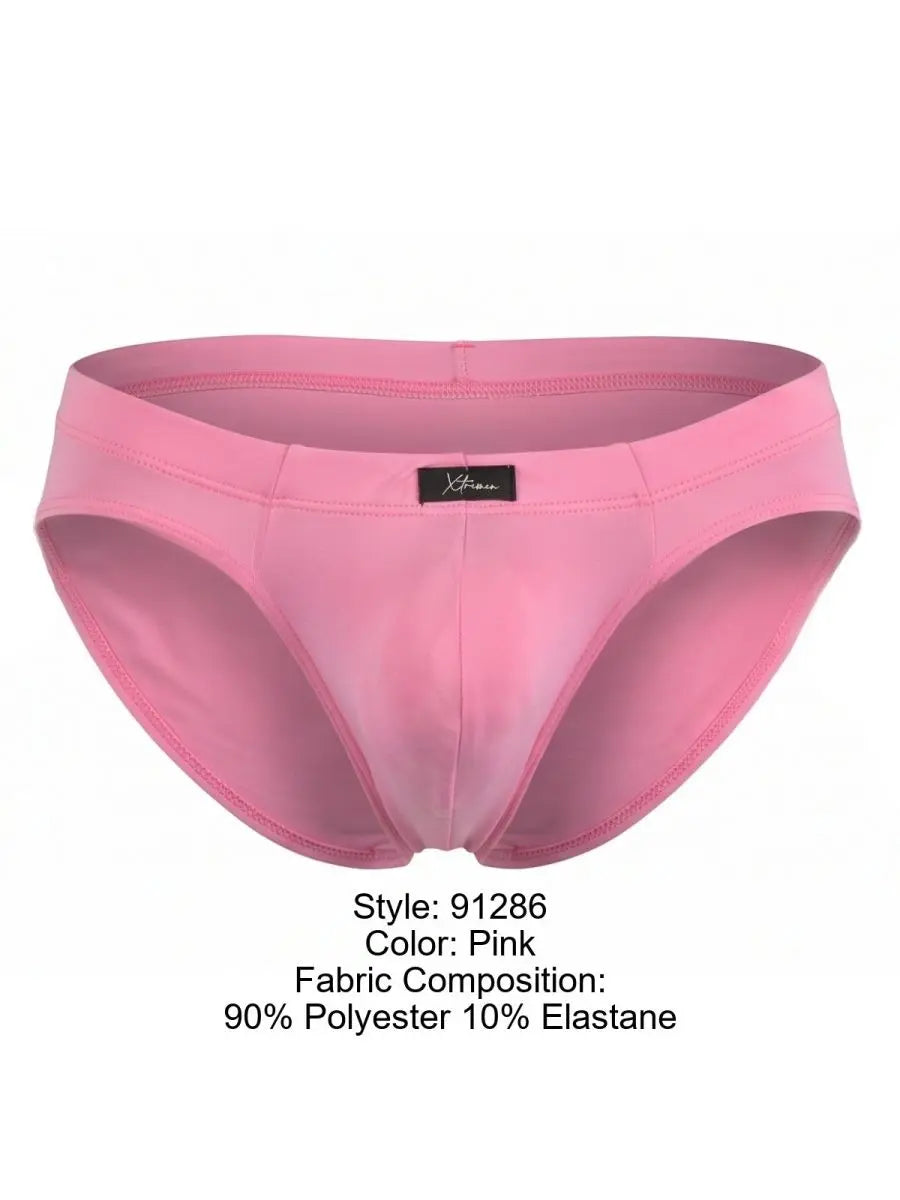 Xtremen 91286 Men's Underwear Sleek Microfiber Briefs Color Pink