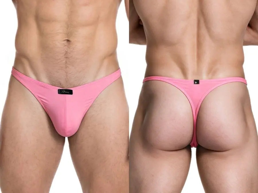 Xtremen 91287 Men's Underwear Microfiber Thongs Sleek Minimalist Style Color Pink