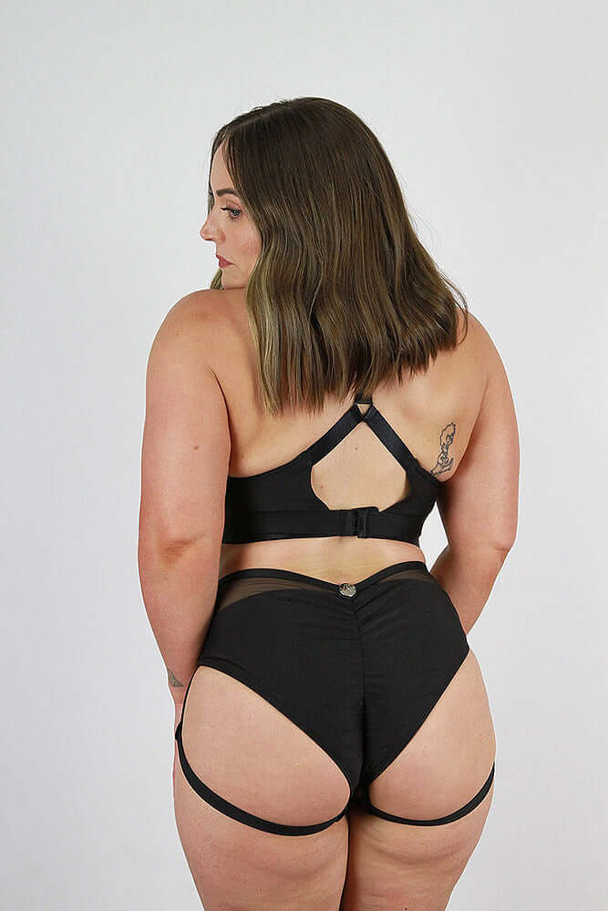 Yasmin Low Waist Booty Short BLACK | Pole Wear