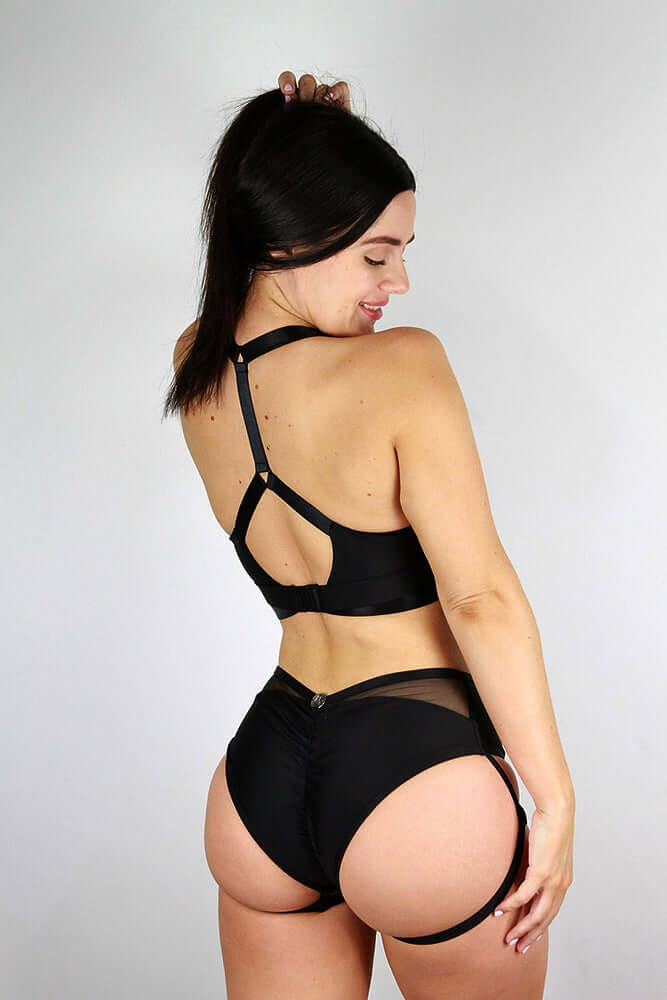 Yasmin Low Waist Booty Short BLACK | Pole Wear