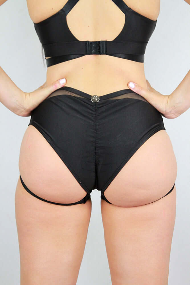 Yasmin Low Waist Booty Short BLACK | Pole Wear