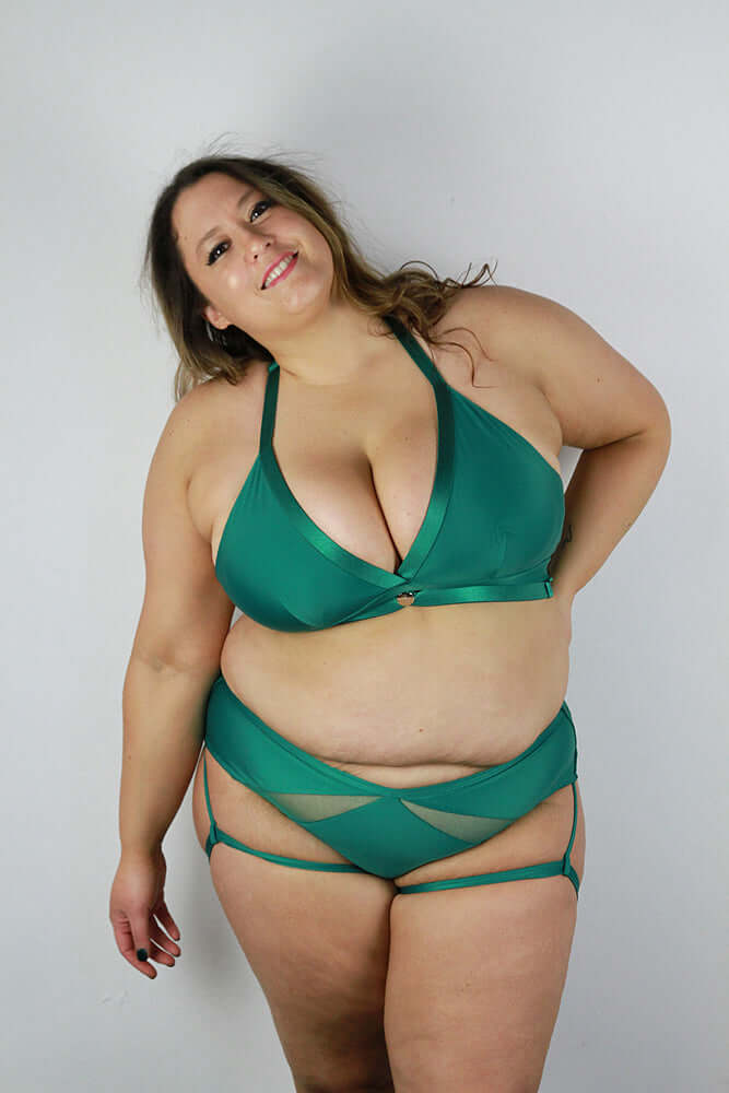 Yasmin Low Waist Booty Short Forest Green | Pole Wear