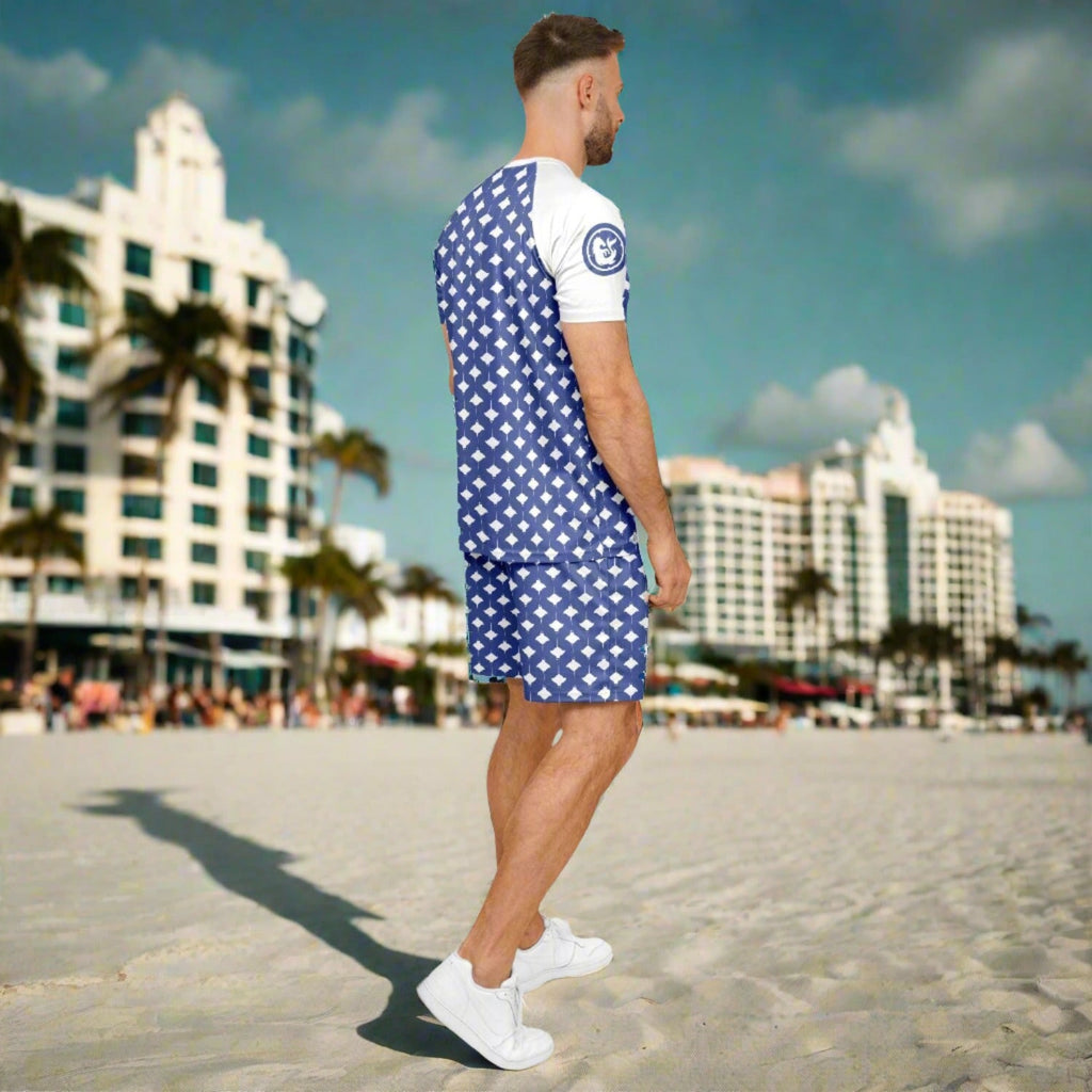 Maris Equi Manta Ray Print Top and Shorts For Men