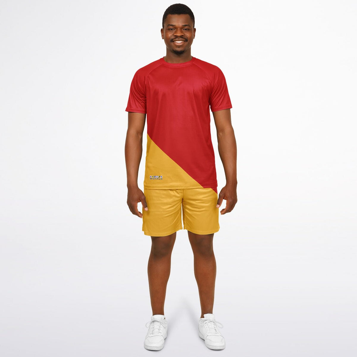 Maris Equi Signals "Man Overboard" Nautical Themed Shorts And Top Set for Men