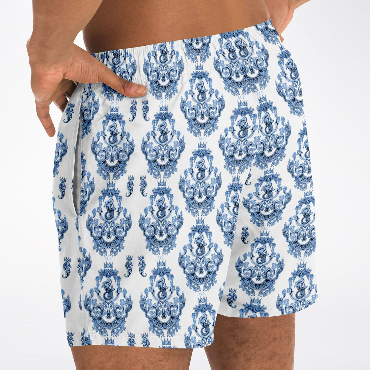Maris Equi Blue Baroque Men's Swim Shorts