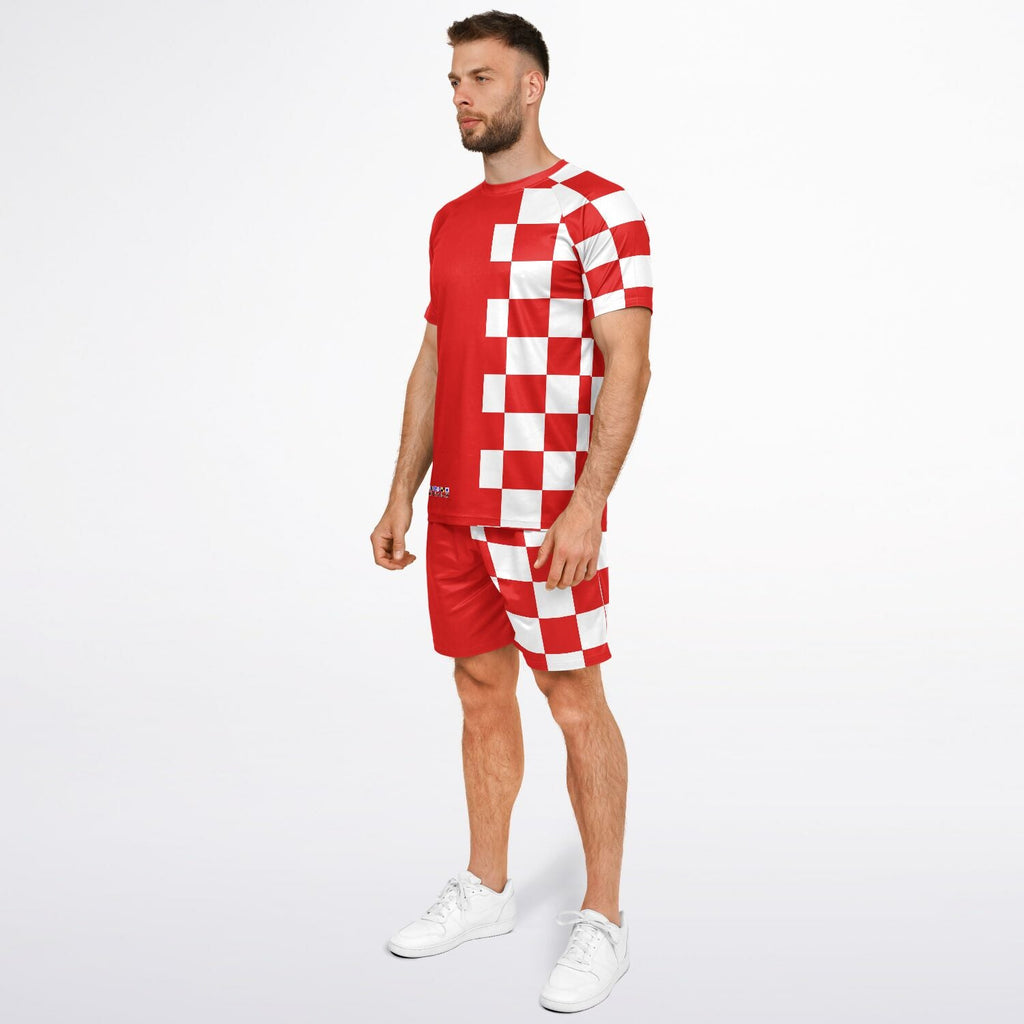 Maris Equi Men's Signals "DANGER" Nautical Signal Flag Inspired Shorts And Top Set