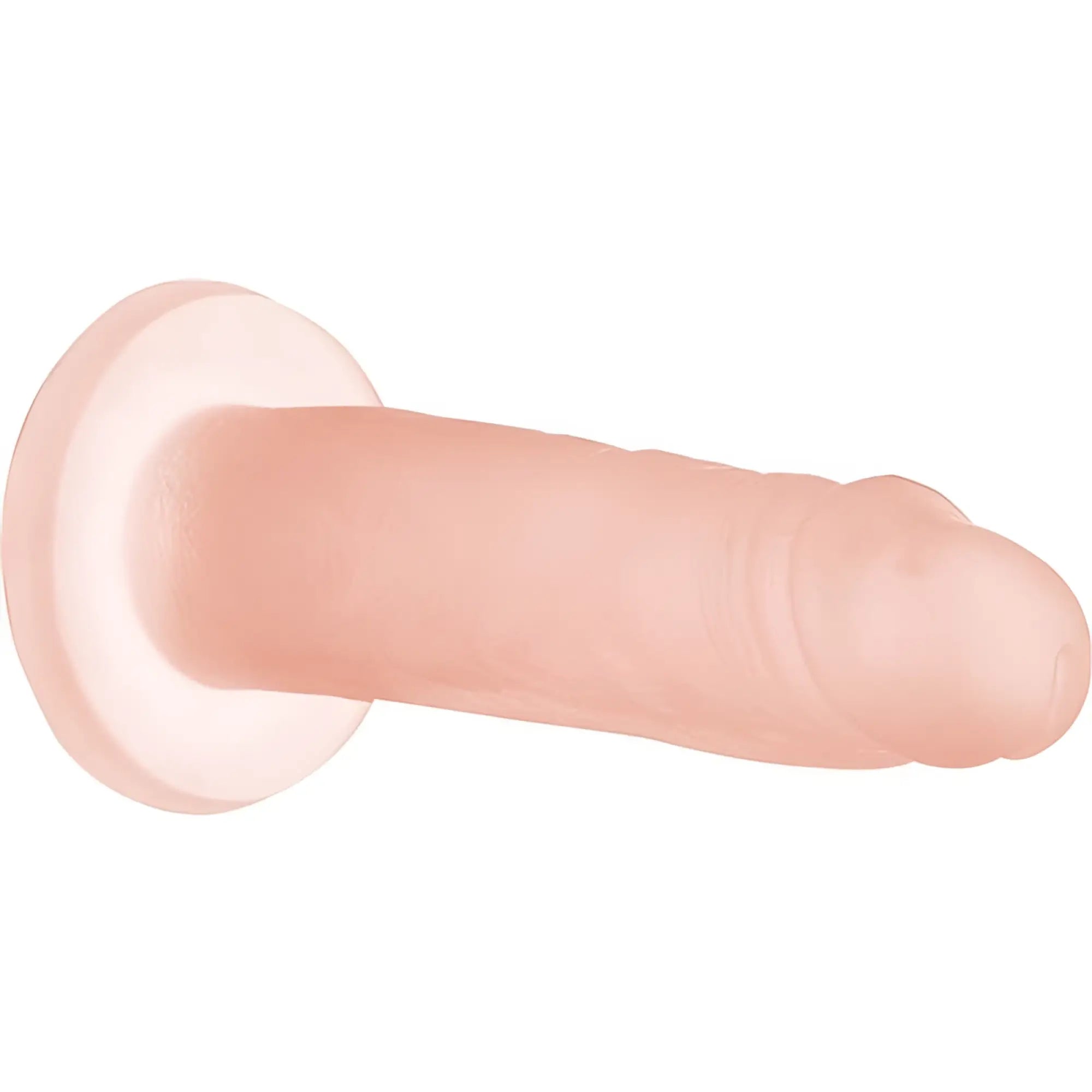 Pink silicone dildo with a circular base addiction cocktails dildo peach bellini 5.5 inch for intimate use