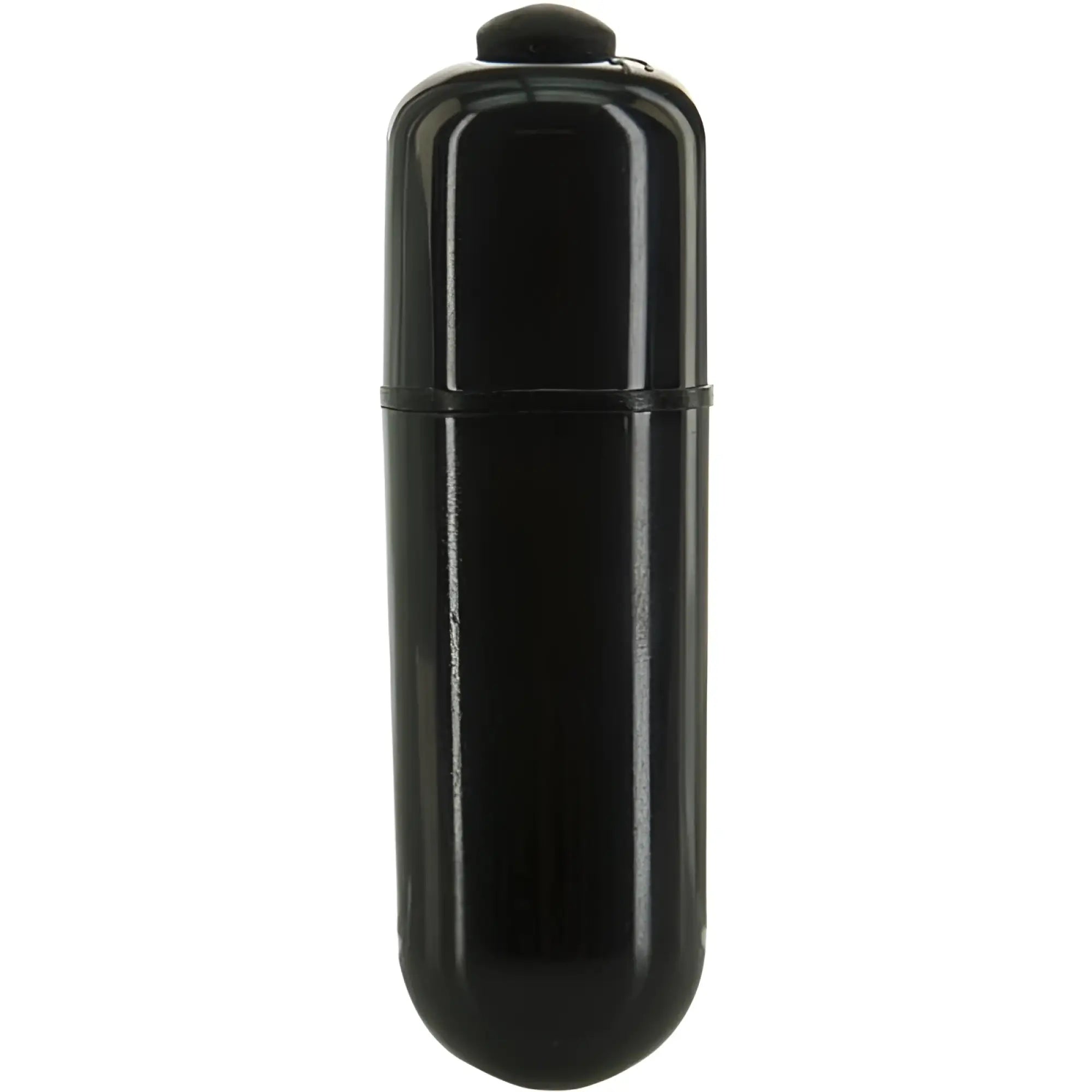 Black glossy plastic addiction pearl dildo 8.5 inch with rounded top and bottom in pearl white color