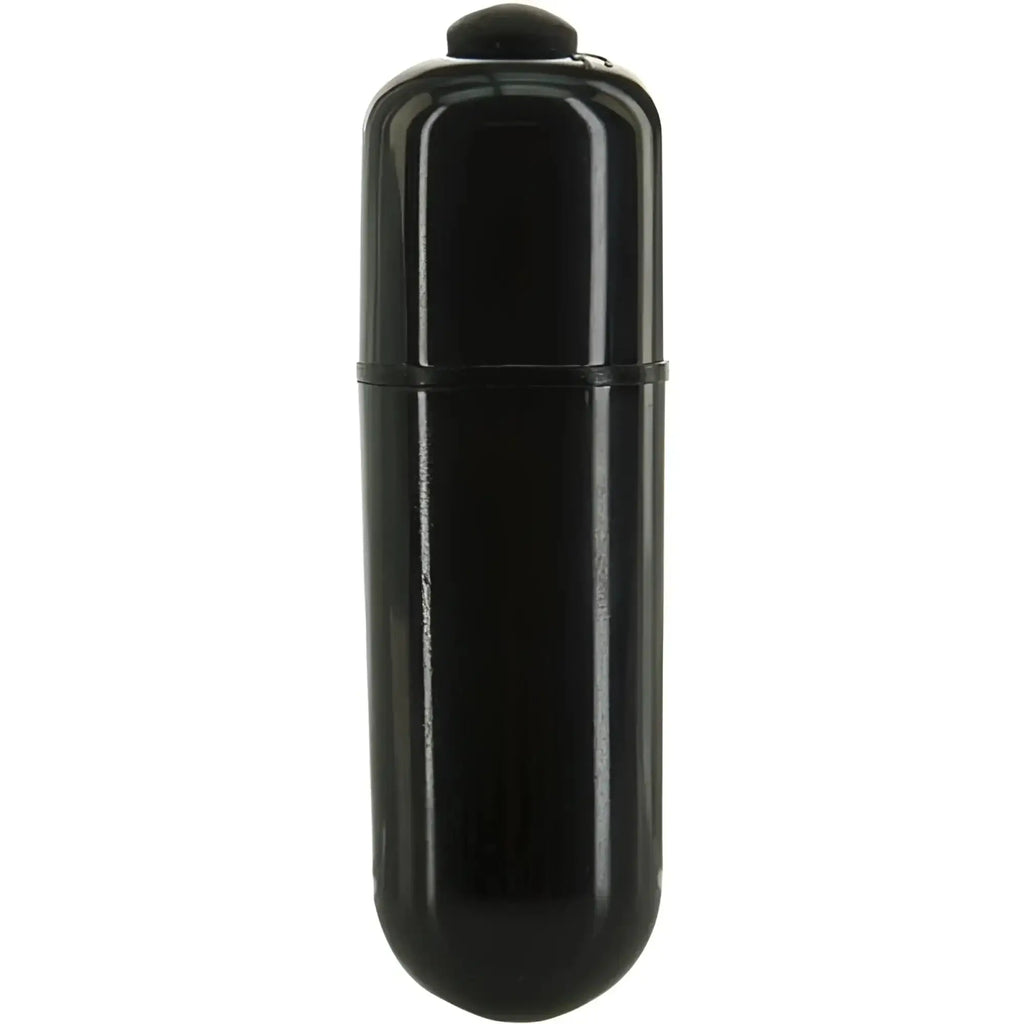 Black glossy plastic addiction pearl dildo 8.5 inch with rounded top and bottom in pearl white color