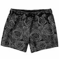 Maris Equi Black Rose Goth Emo Men's Swim Shorts