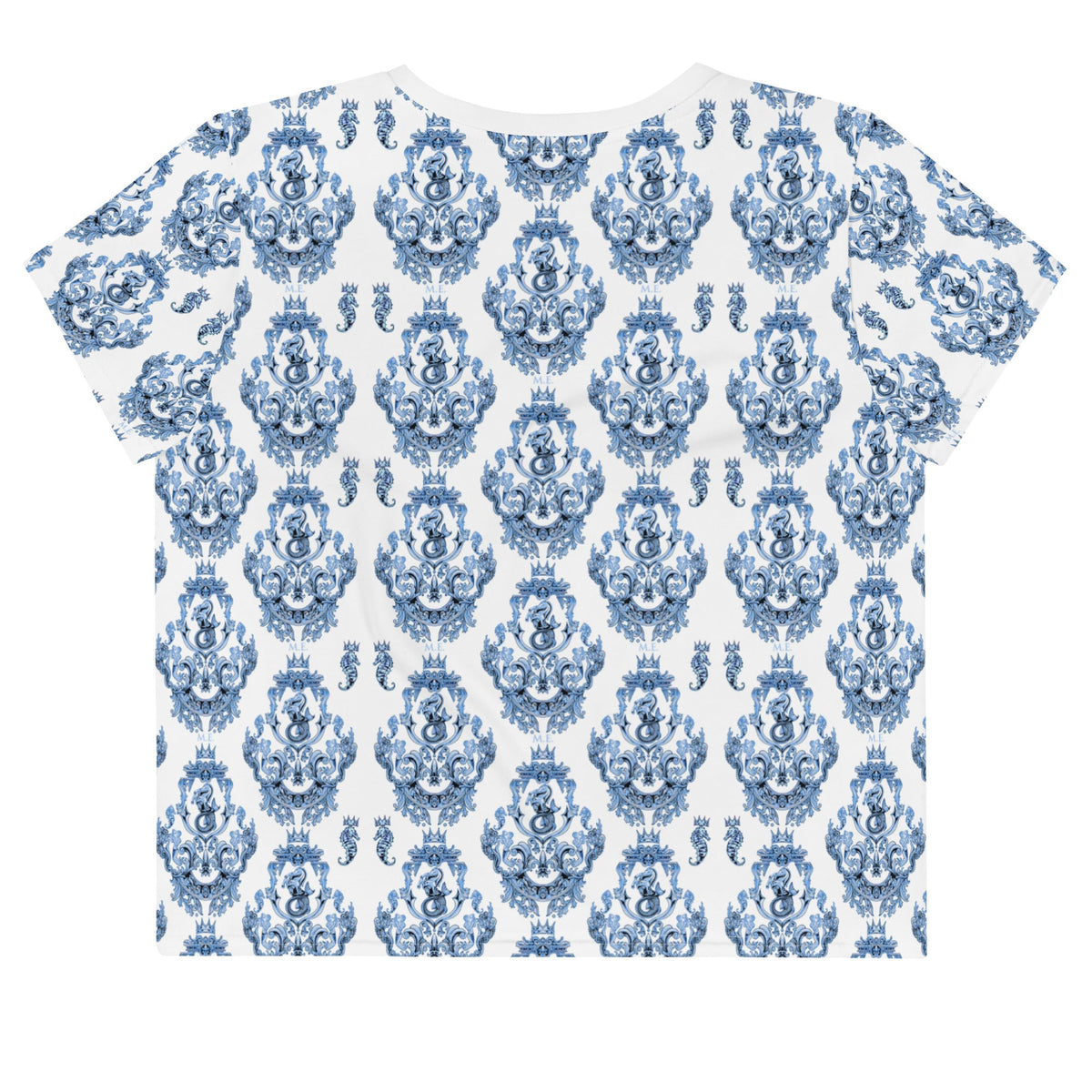 Maris Equi Men's Blue Baroque Crop Tee Shirt