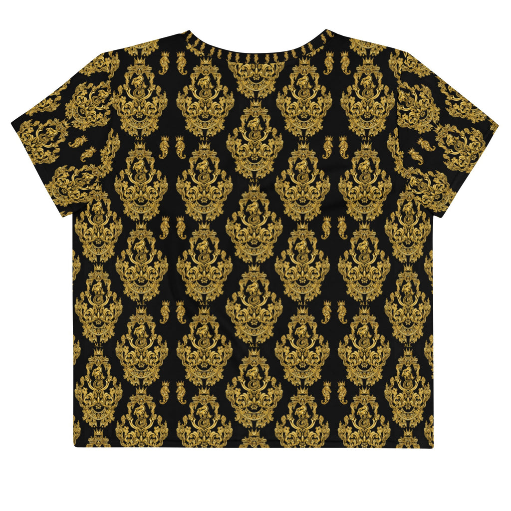Maris Equi Men's Gold Baroque Crop Tee Shirt