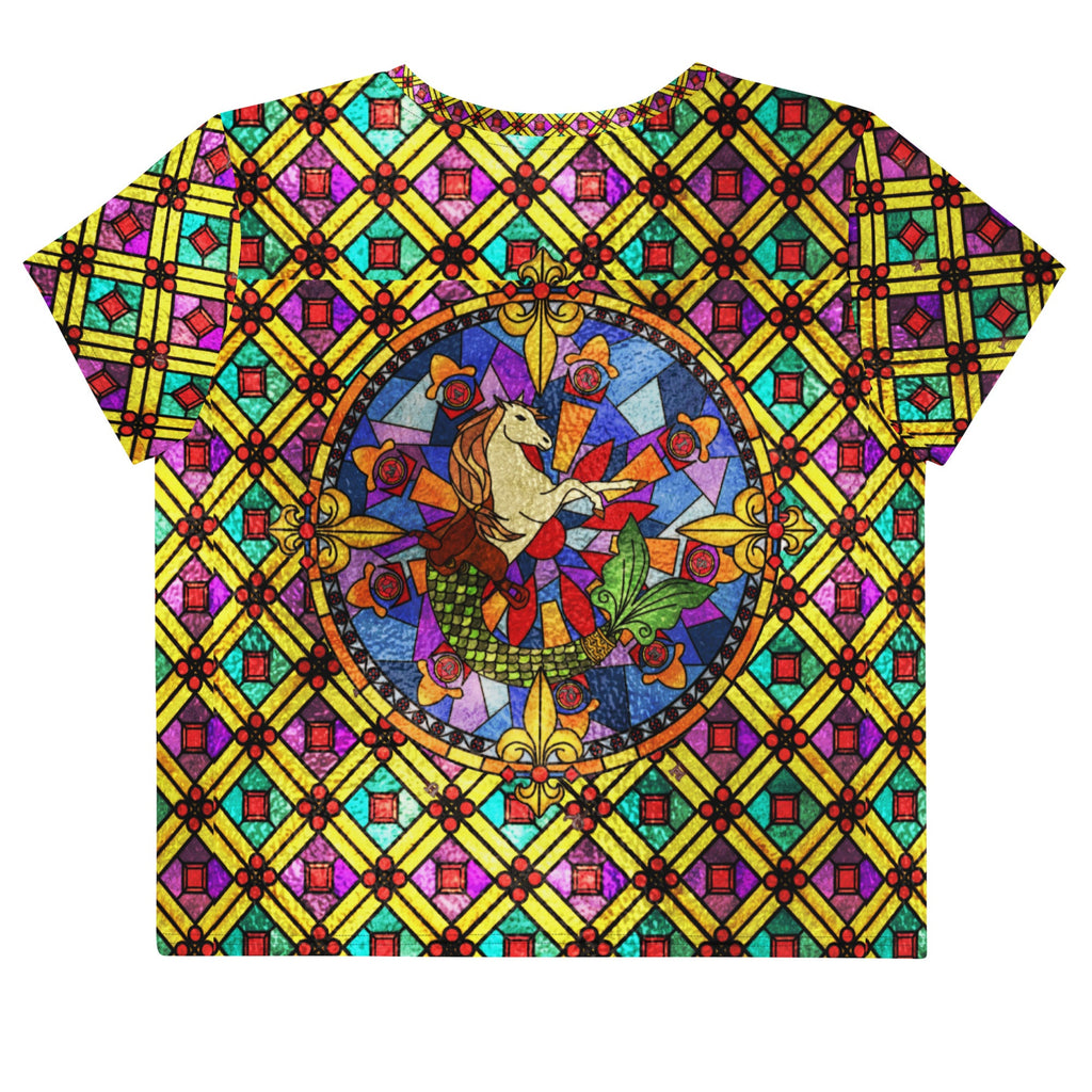 Maris Equi Men's Stained Glass Crop Tee Shirt
