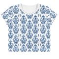 Maris Equi Men's Blue Baroque Crop Tee Shirt