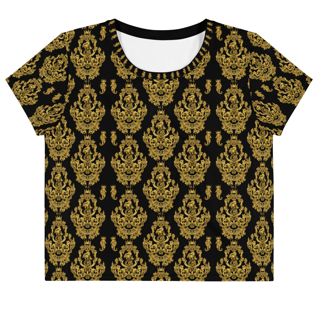 Maris Equi Men's Gold Baroque Crop Tee Shirt