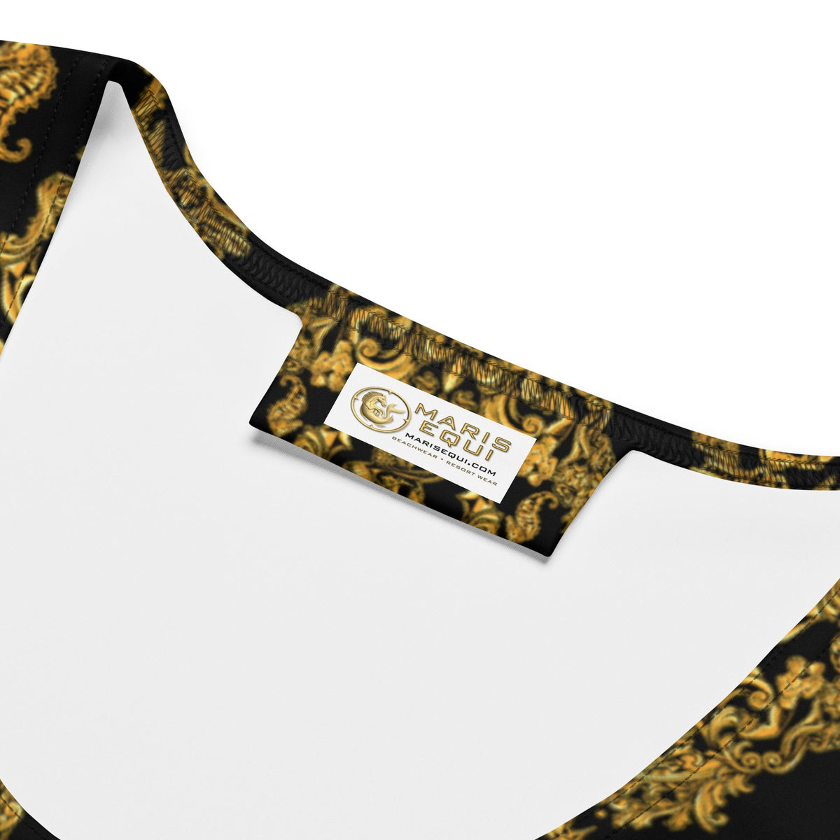 Maris Equi Gold Baroque Men's Crop Tank Top