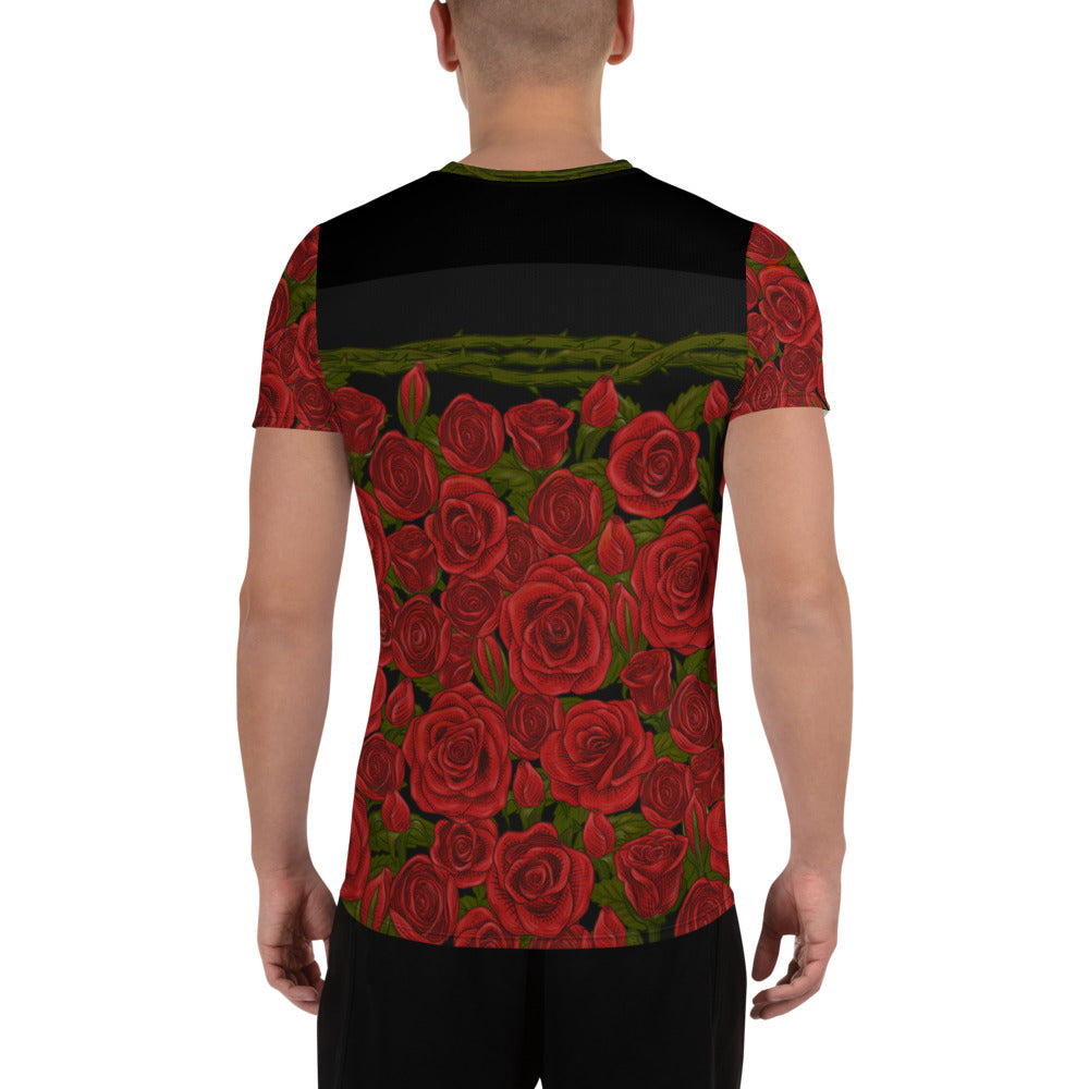 Maris Equi Rozen Red Rose Men's Sport Shirt