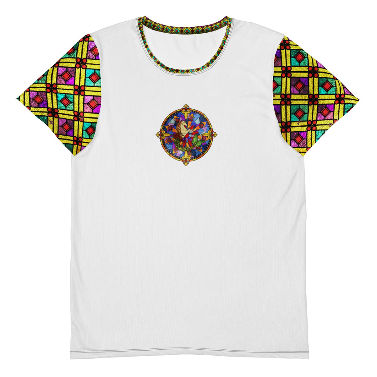 Maris Equi Stained Glass Men's Sport Shirt