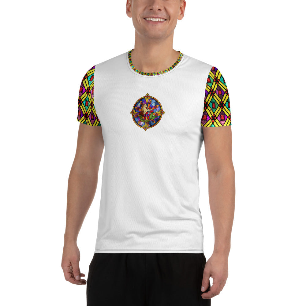 Maris Equi Stained Glass Men's Sport Shirt