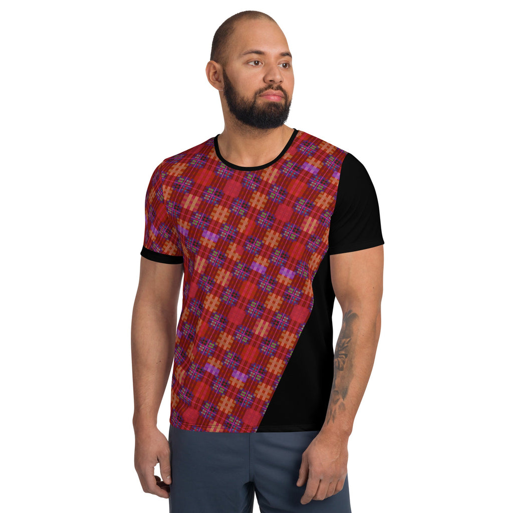 Maris Equi Red Men's Tartan Sport Shirt