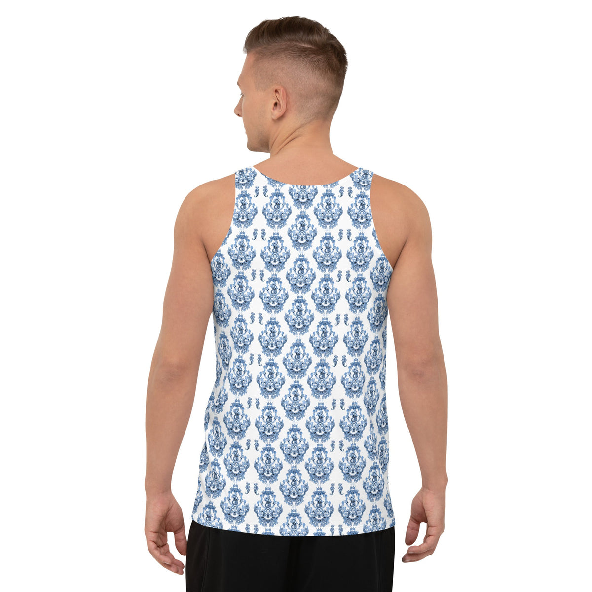 Maris Equi Men's Blue Baroque Tank Top