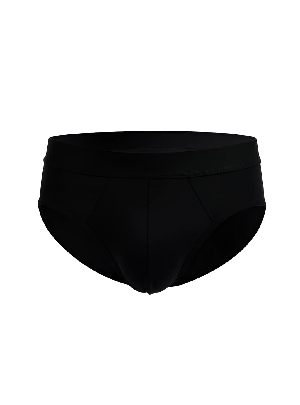 Black cotton briefs with smooth form-fitting design and elastic waistband from assorted cotton brief 4 pieces pack