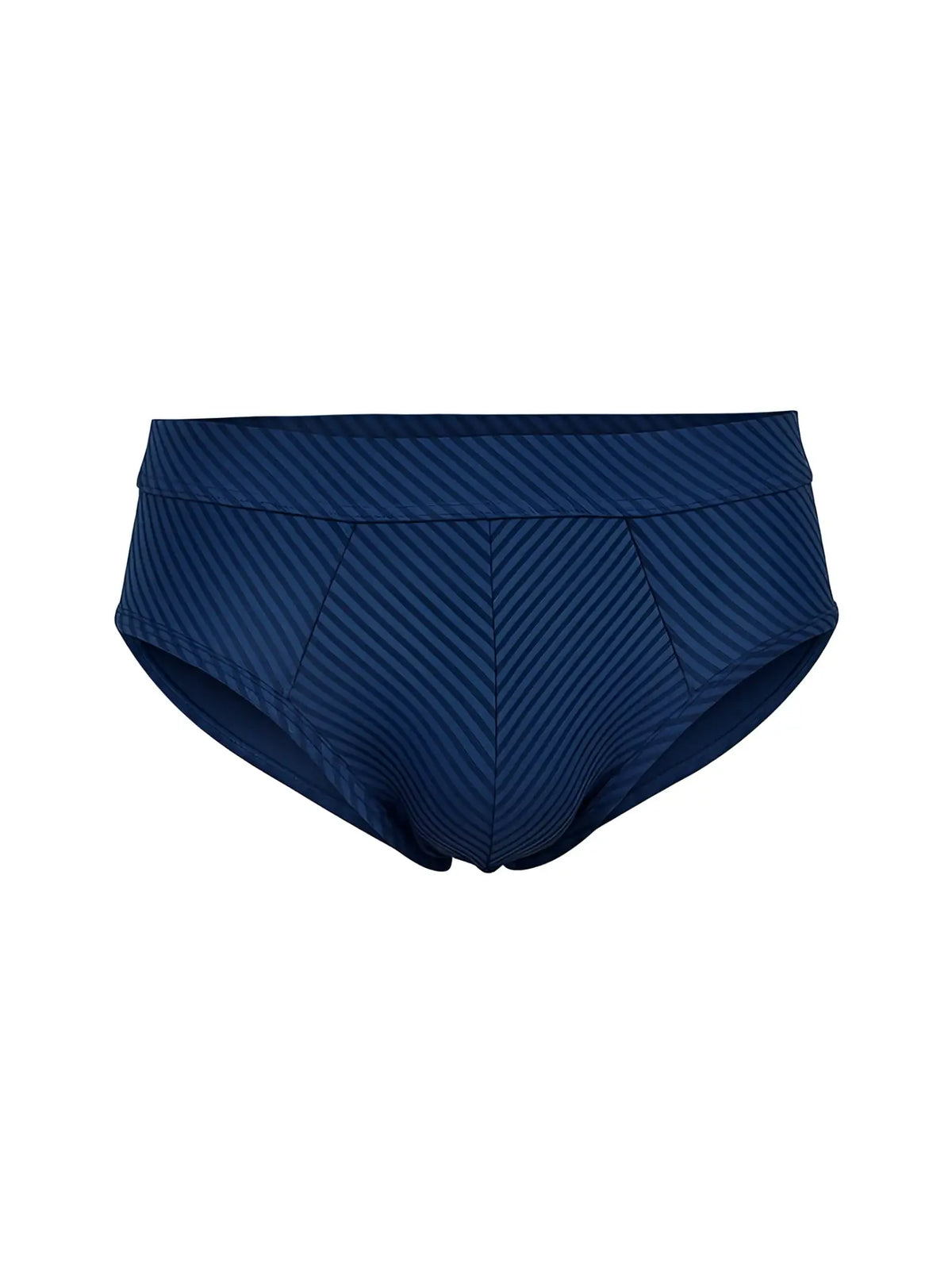Navy blue cotton swim trunks with diagonal ribbed texture and tailored fit from assorted cotton brief 4 pieces pack