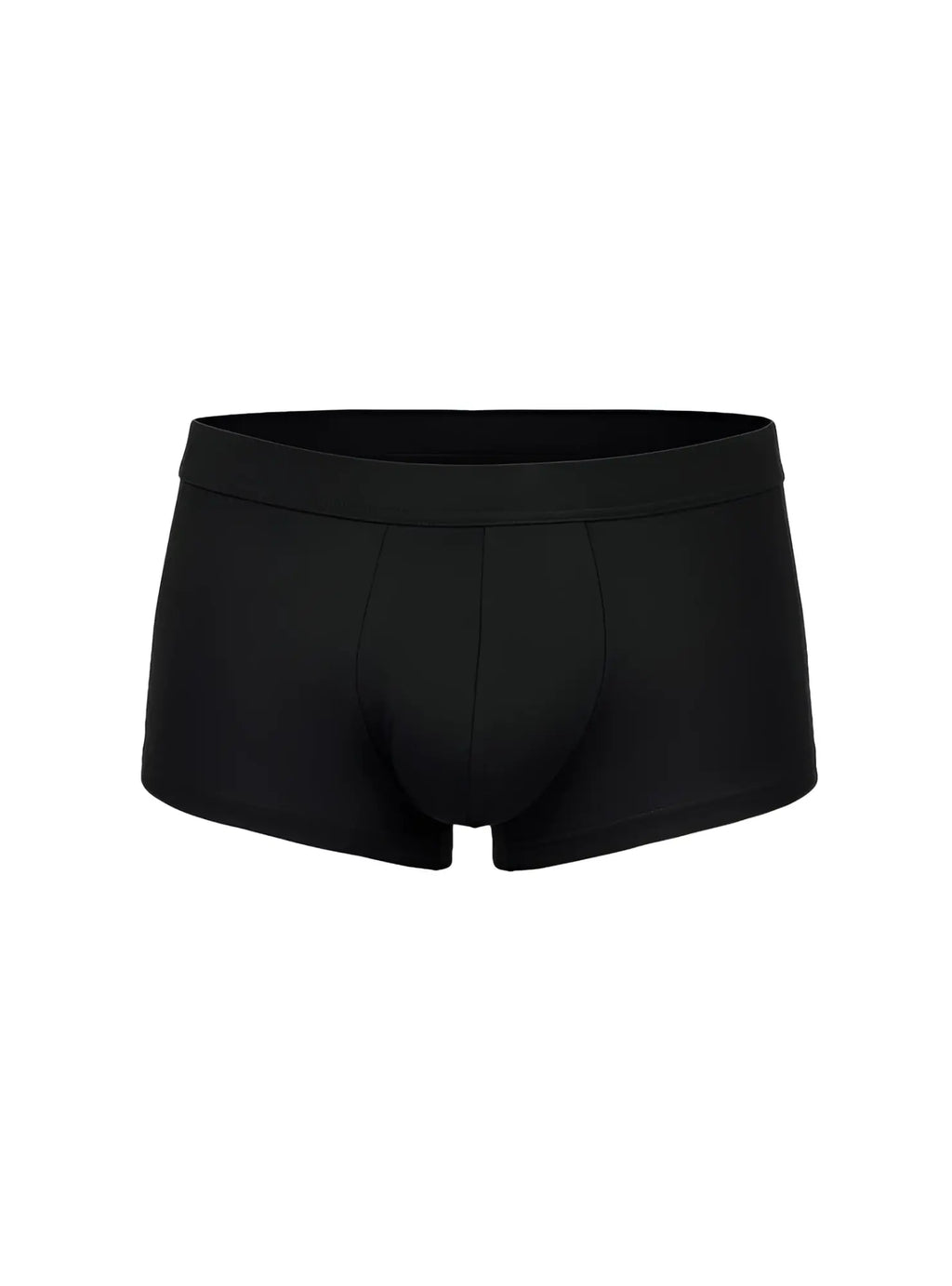 Black menâ€™s cotton briefs with smooth form fitting design and elastic waistband assorted trunk 4 pieces pack