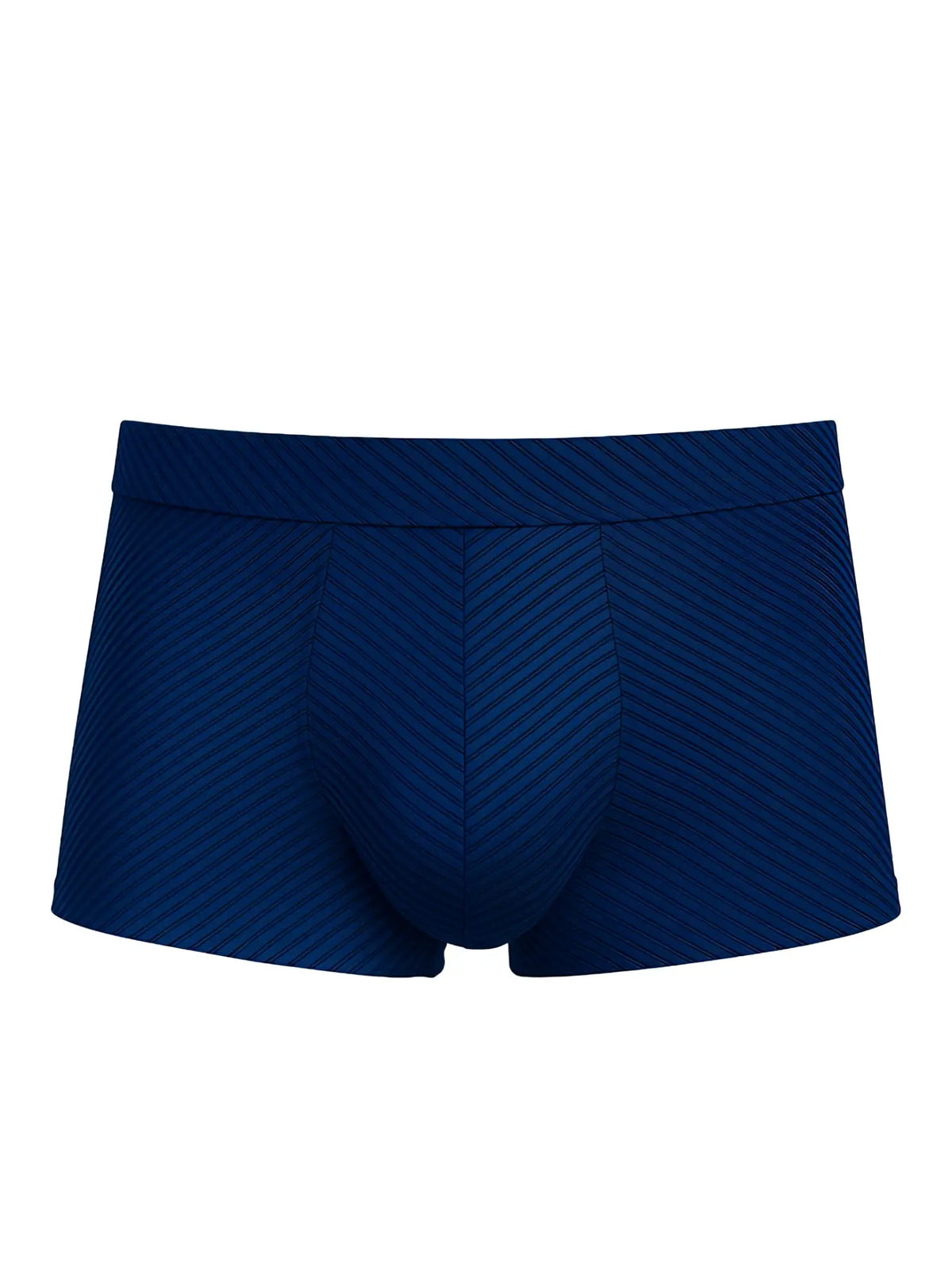 Deep navy blue cotton briefs with a subtle diagonal ribbed texture from assorted cotton trunk 4 pieces pack