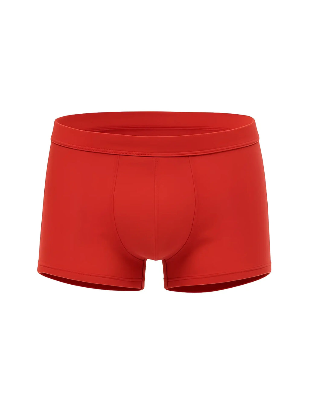 Red menâ€™s briefs from assorted cotton trunk 4 pieces pack with smooth form-fitting design and elastic waistband