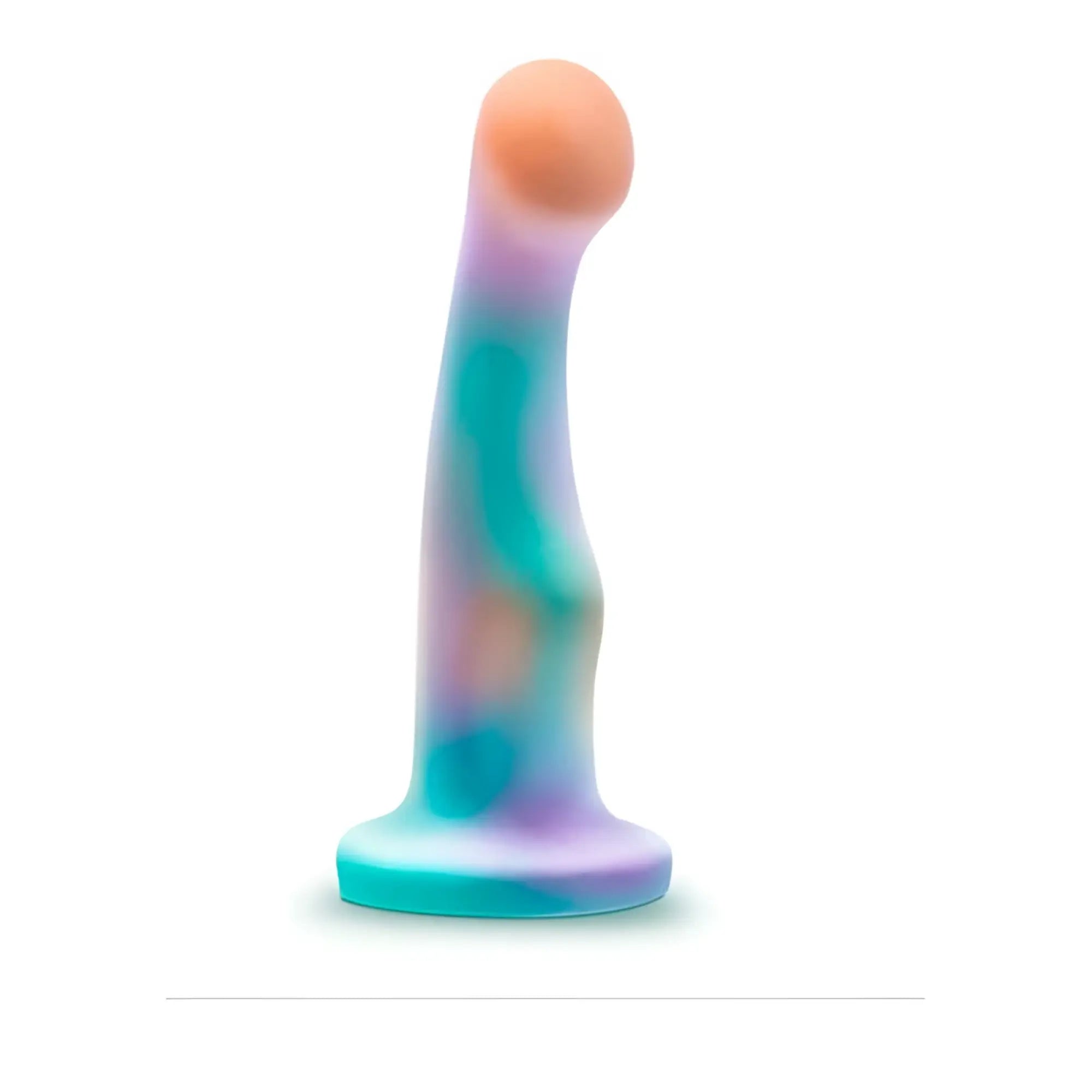 Avant Avant Opal Dreams aqua silicone dildo with smooth gradient colors rounded head and tapered base for pleasure