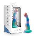 Avant avant opal dreams aqua silicone dildo with smooth gradient body in teal blue purple and pink hues