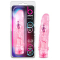B yours vibe no 3 pink translucent plastic vibratory toy with glossy finish and ergonomic design by b yours
