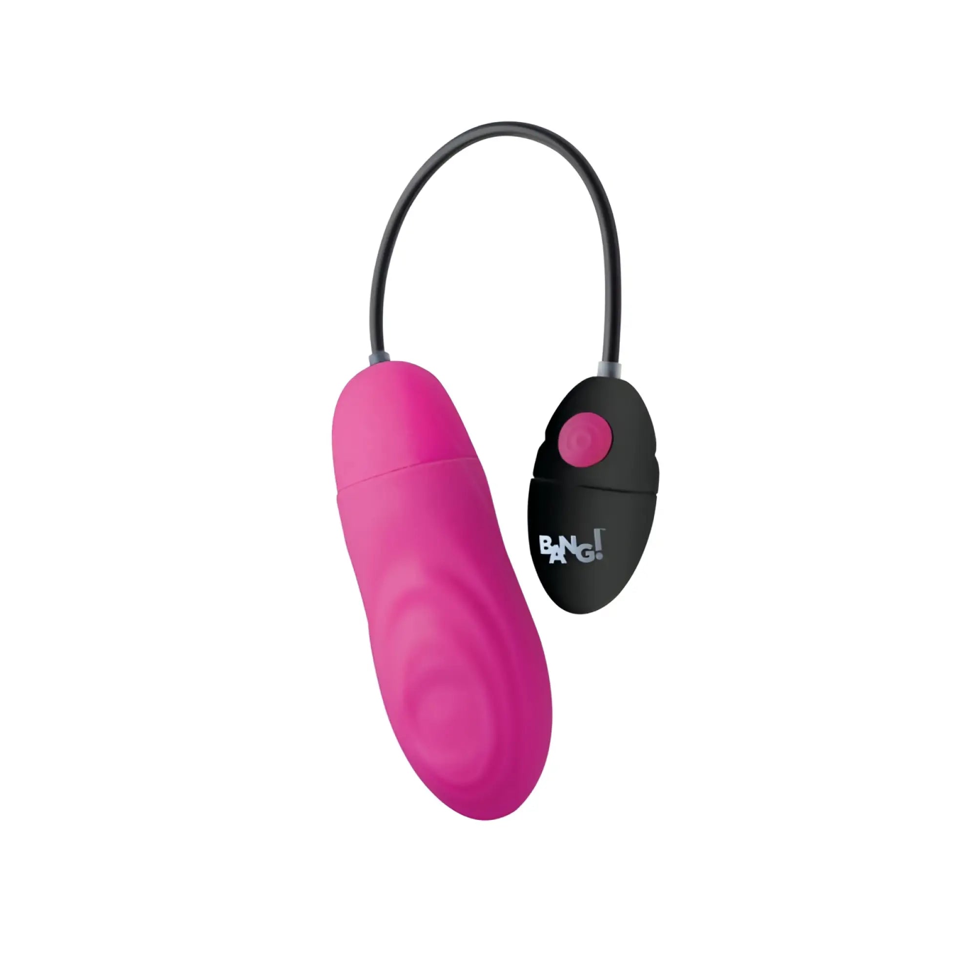 Pink and black bang 7x pulsing rechargeable bullet vibrator with sleek ergonomic design for personal use