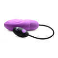 Purple and black bang 7x pulsing rechargeable bullet wireless vibratory device with sleek ergonomic design