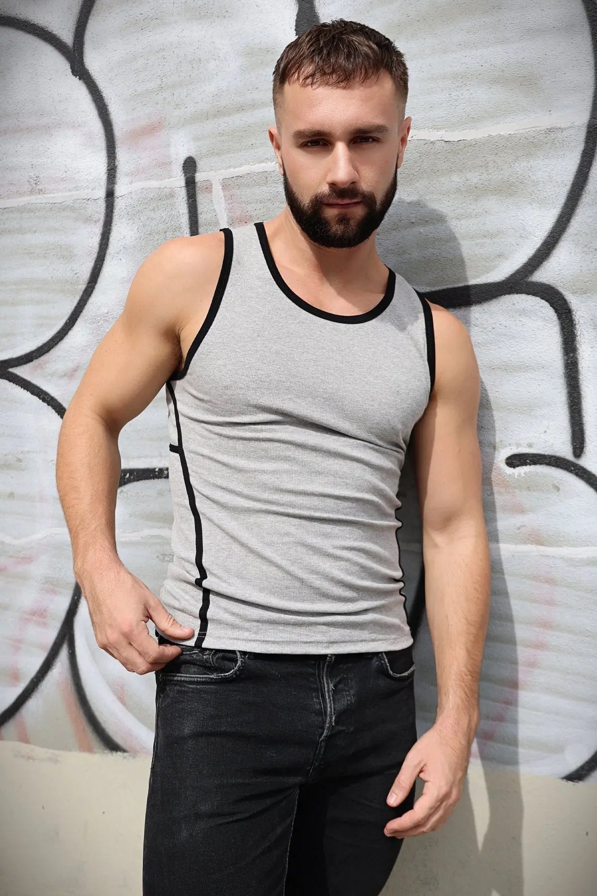 Breedwell Gay Men's Bare Essentials Rib Tank