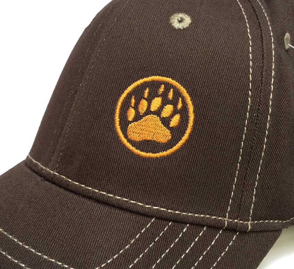 Ajaxx63 Bear Paw Logo Cap - Brown