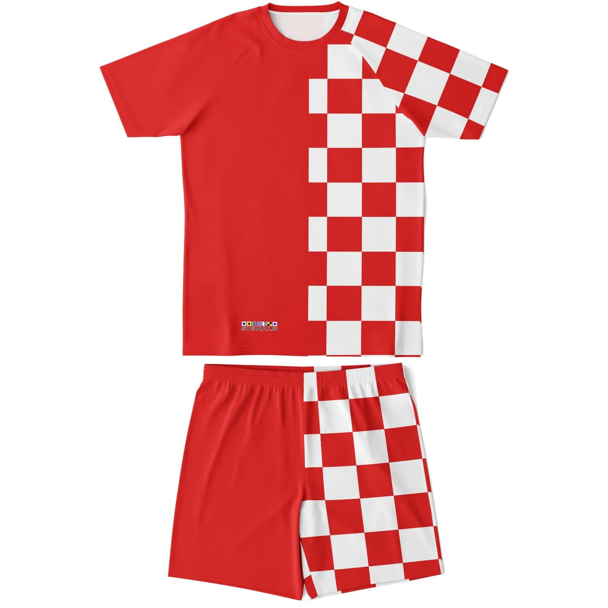 Maris Equi Men's Signals "DANGER" Nautical Signal Flag Inspired Shorts And Top Set
