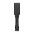 Black leather bedroom fantasies paddle with stitched edges and attachment hole for intimate use