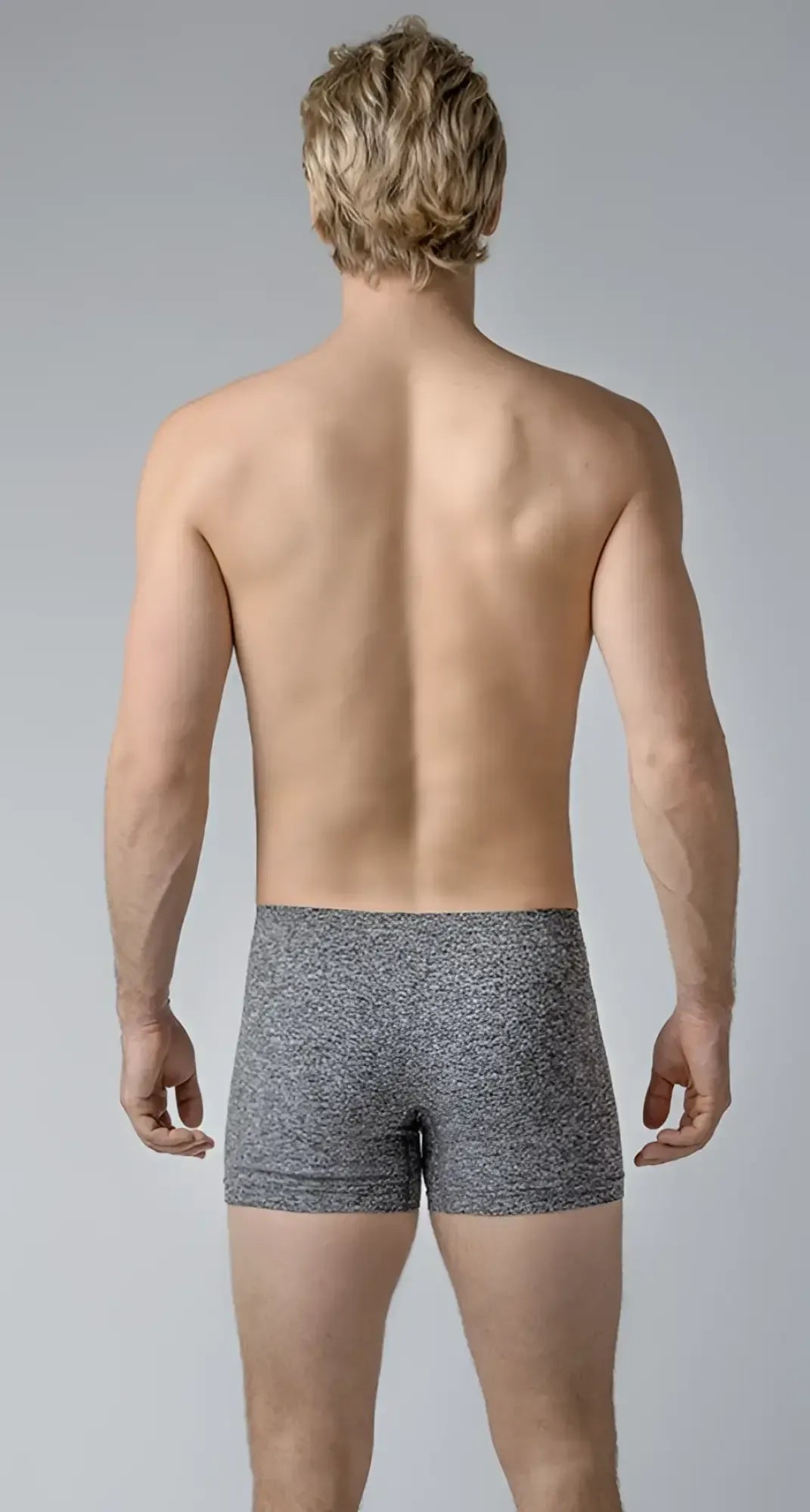 Gray heathered briefs with a snug form fitting design featured in best trunks for comfortable everyday wear