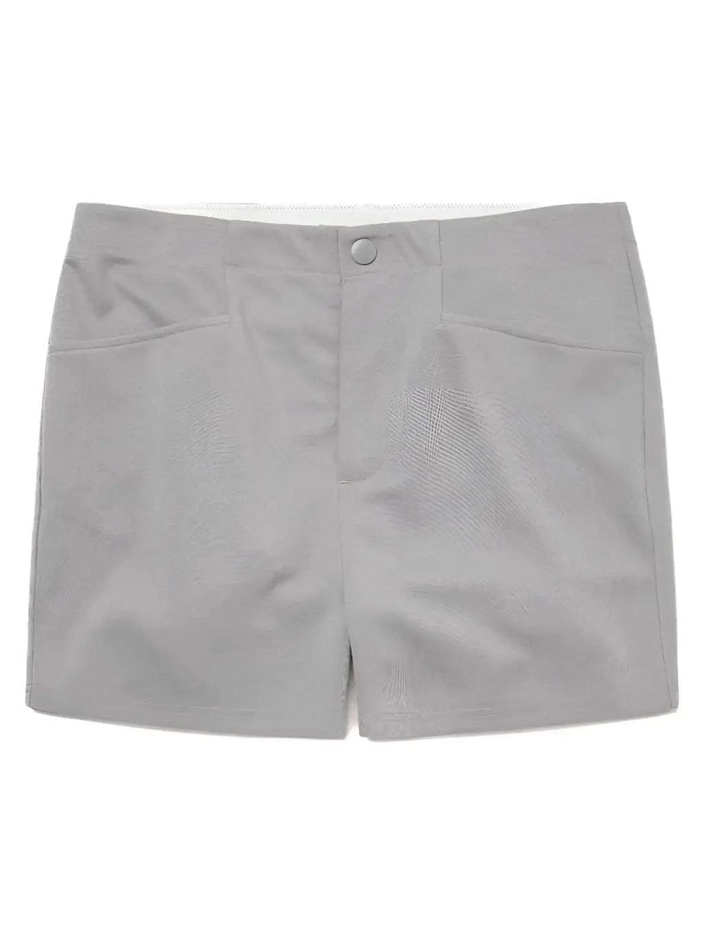 BIKE Athletic BAM207 Coaches 5-inch casual shorts in gray, front view.