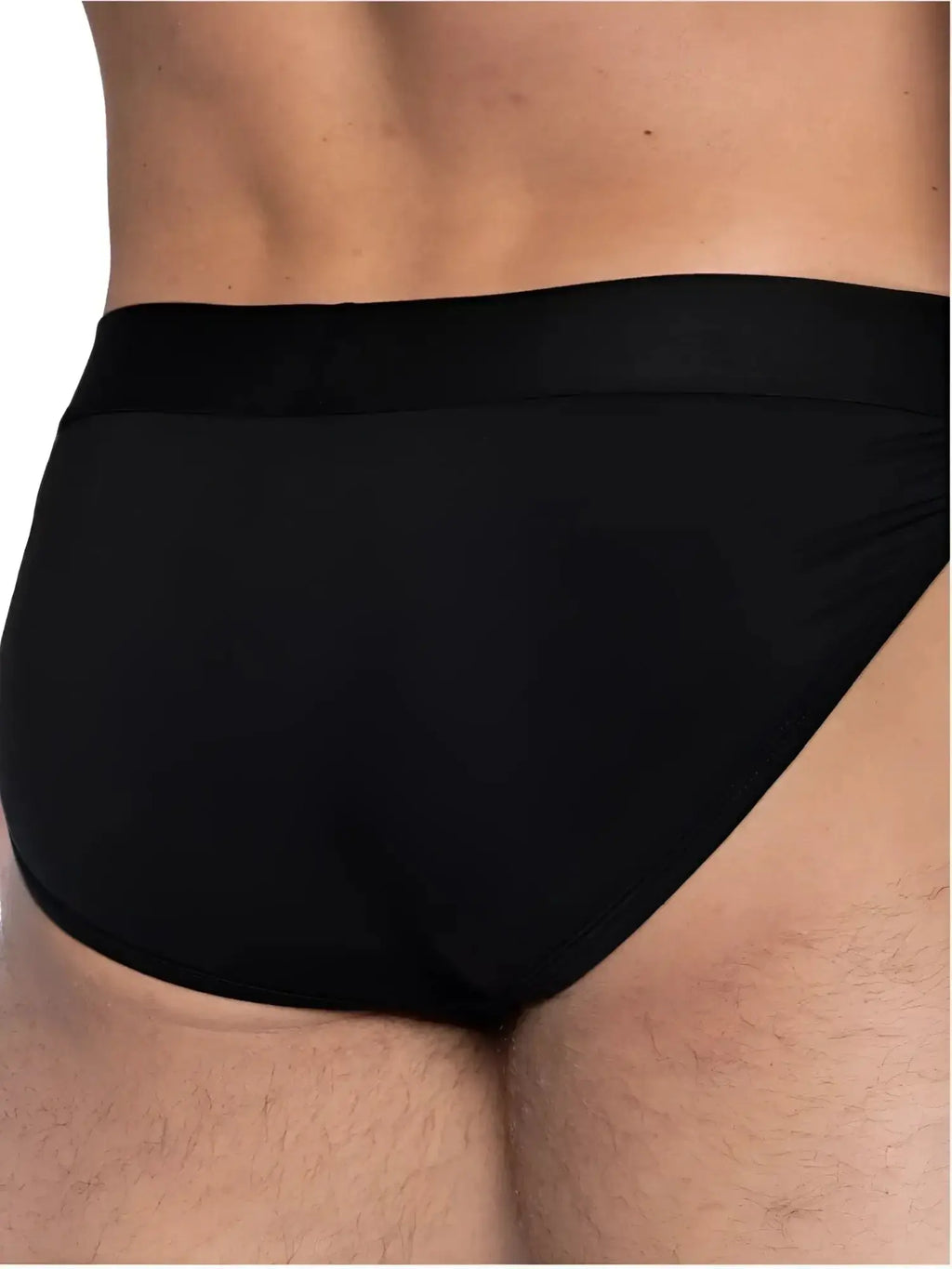 Back view of BIKE Athletic BAS331 Active Jock Brief in black.